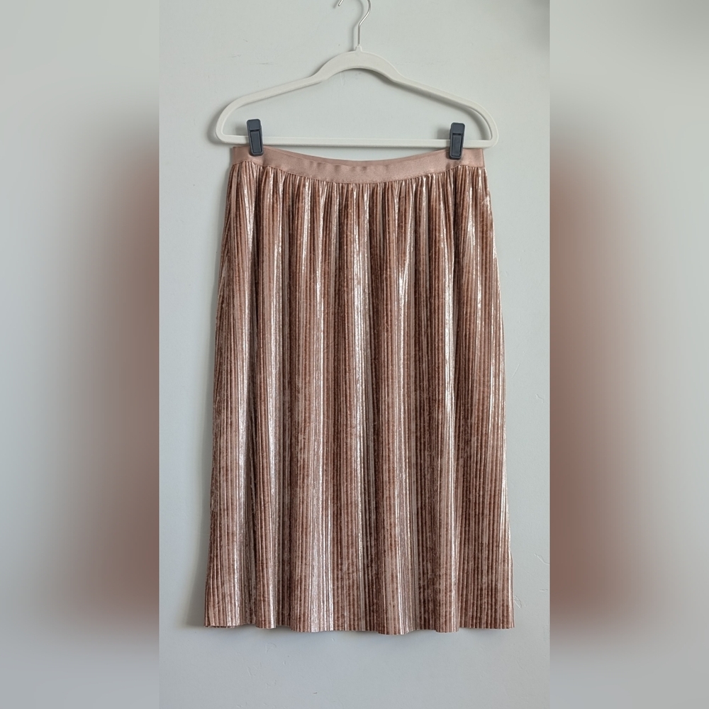 Beyond Yoga Shiny Bronze A-Line Skirt